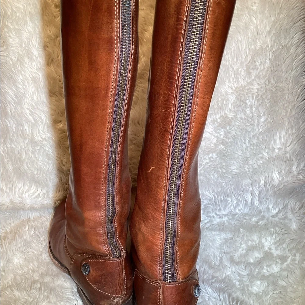 Frye Womens brown Leather riding Boots size 7